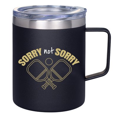Sorry Not Sorry Pickleball 12oz Stainless Steel Coffee Mug
