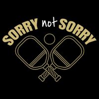Sorry Not Sorry Pickleball Cropped Pullover Crew