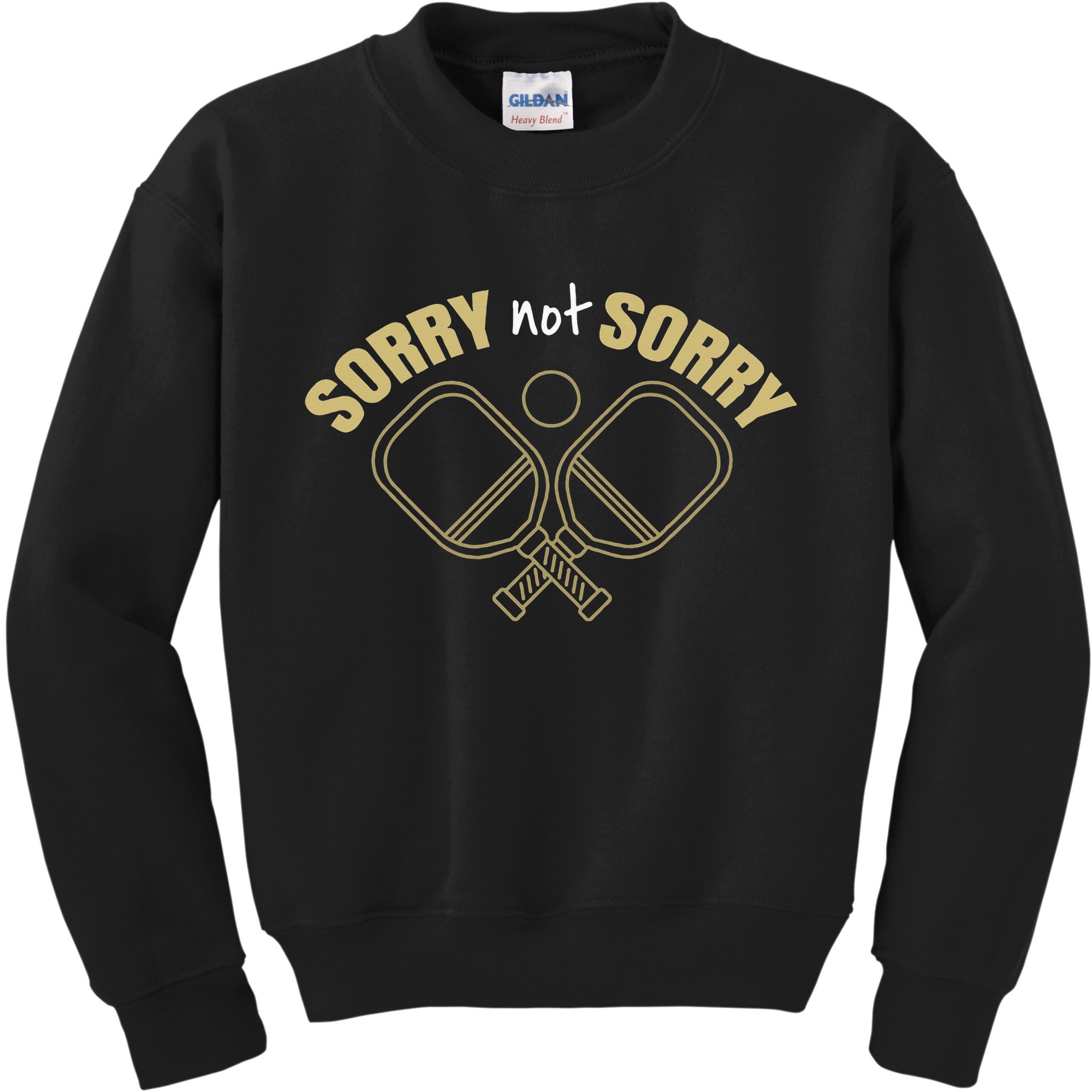 Sorry Not Sorry Pickleball Kids Sweatshirt