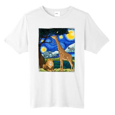 Safari Night Starry Night Zoo Animals Animal Art Safari Tall Fusion ChromaSoft Performance T-Shirt