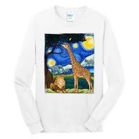 Safari Night Starry Night Zoo Animals Animal Art Safari Tall Long Sleeve T-Shirt