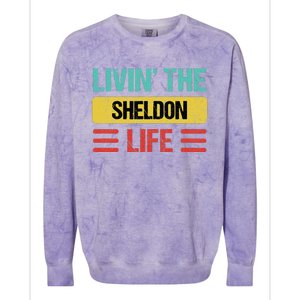 Sheldon Name Colorblast Crewneck Sweatshirt