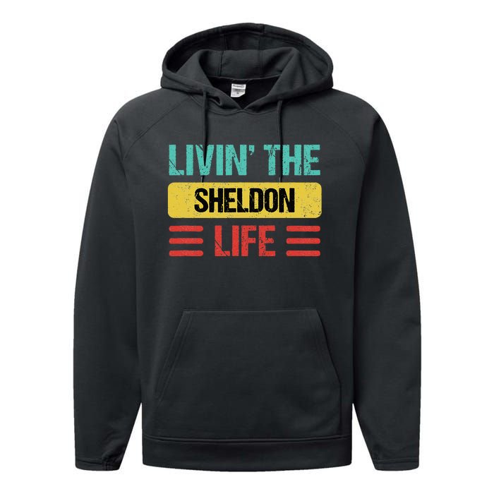 Sheldon Name Performance Fleece Hoodie