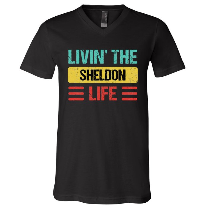 Sheldon Name V-Neck T-Shirt