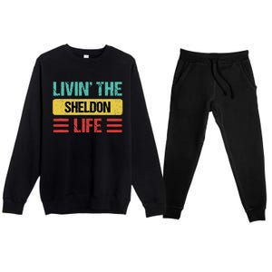 Sheldon Name Premium Crewneck Sweatsuit Set