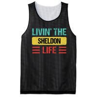 Sheldon Name Mesh Reversible Basketball Jersey Tank