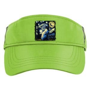 Starry Night Siamese Cat Funny Cat Graphic Cat Lover Adult Drive Performance Visor