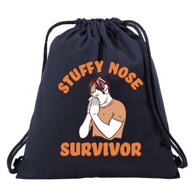 Stuffy Nose Survivor Drawstring Bag