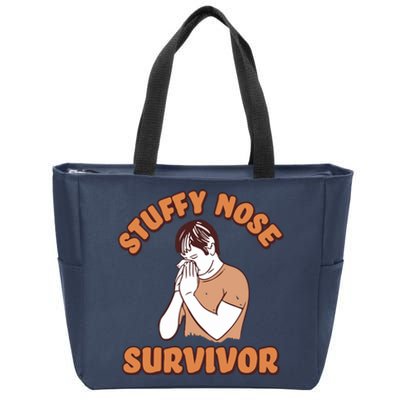 Stuffy Nose Survivor Zip Tote Bag