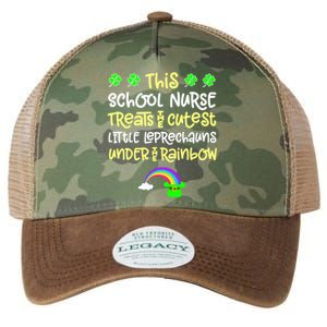 School Nurse St Patrick Day Leprechauns Rainbow Paddy Green Gift Legacy Tie Dye Trucker Hat