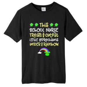 School Nurse St Patrick Day Leprechauns Rainbow Paddy Green Gift Tall Fusion ChromaSoft Performance T-Shirt