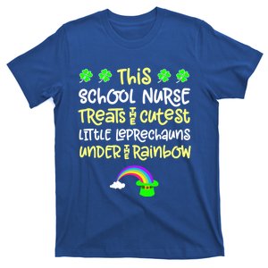 School Nurse St Patrick Day Leprechauns Rainbow Paddy Green Gift T-Shirt