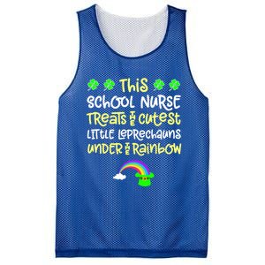 School Nurse St Patrick Day Leprechauns Rainbow Paddy Green Gift Mesh Reversible Basketball Jersey Tank