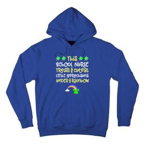 School Nurse St Patrick Day Leprechauns Rainbow Paddy Green Gift Tall Hoodie