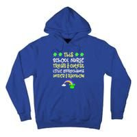 School Nurse St Patrick Day Leprechauns Rainbow Paddy Green Gift Tall Hoodie