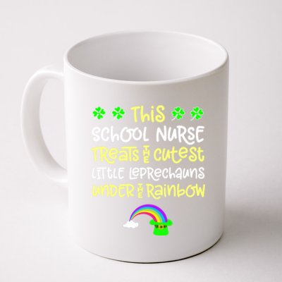 School Nurse St Patrick Day Leprechauns Rainbow Paddy Green Gift Coffee Mug