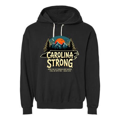 Strong Nc State Carolina Strong Support & Pray For Carolina Garment-Dyed Fleece Hoodie