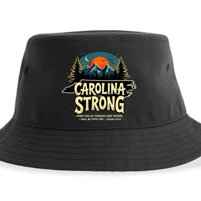 Strong Nc State Carolina Strong Support & Pray For Carolina Sustainable Bucket Hat
