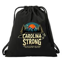 Strong Nc State Carolina Strong Support & Pray For Carolina Drawstring Bag