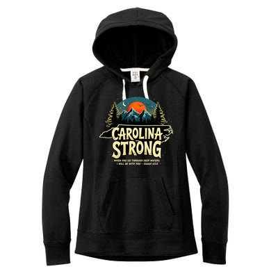 Strong Nc State Carolina Strong Support & Pray For Carolina Women's Fleece Hoodie
