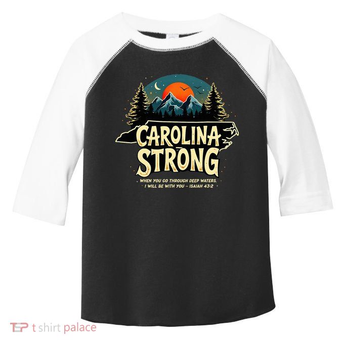 Strong Nc State Carolina Strong Support & Pray For Carolina Toddler Fine Jersey T-Shirt