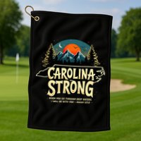 Strong Nc State Carolina Strong Support & Pray For Carolina Golf Towel