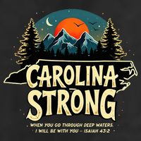 Strong Nc State Carolina Strong Support & Pray For Carolina Golf Towel