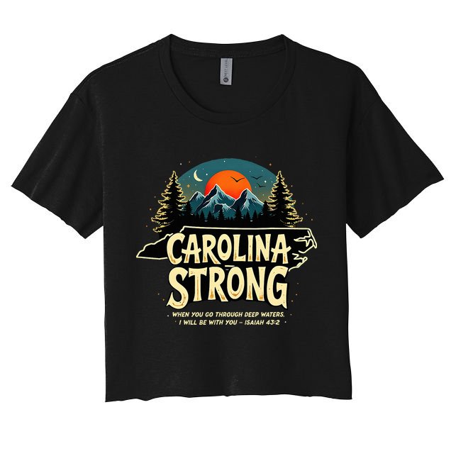 Strong Nc State Carolina Strong Support & Pray For Carolina Crop Top