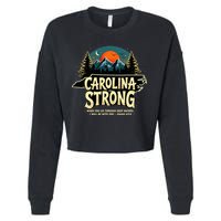 Strong Nc State Carolina Strong Support & Pray For Carolina Cropped Pullover Crew