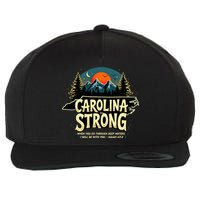 Strong Nc State Carolina Strong Support & Pray For Carolina Wool Snapback Cap