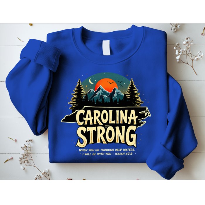 Strong Nc State Carolina Strong Support & Pray For Carolina Sweatshirt
