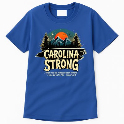 Strong Nc State Carolina Strong Support & Pray For Carolina Tall T-Shirt