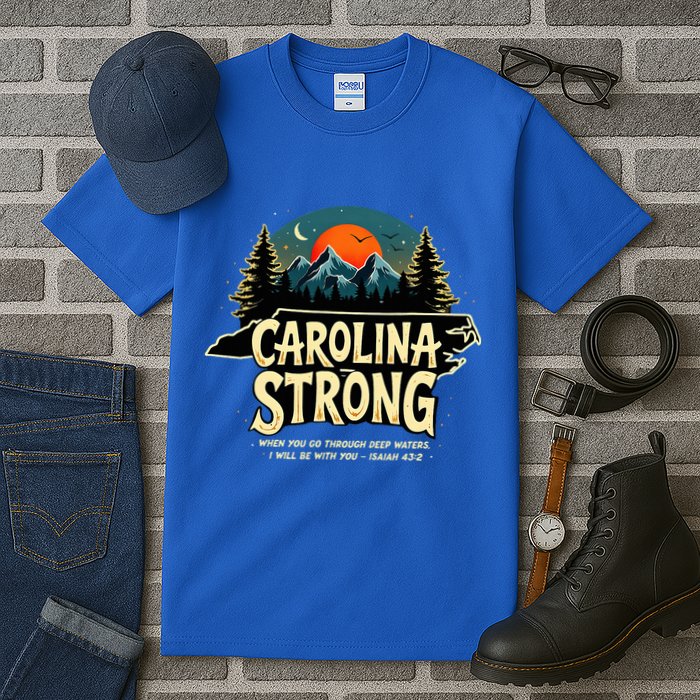 Strong Nc State Carolina Strong Support & Pray For Carolina Tall T-Shirt