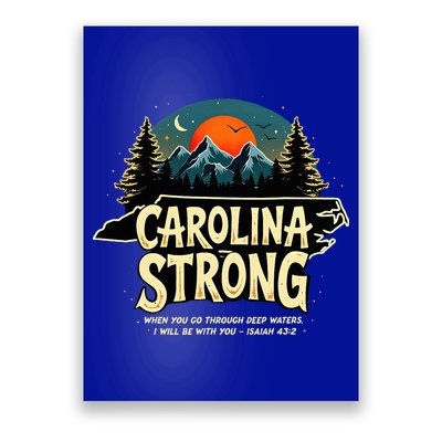 Strong Nc State Carolina Strong Support & Pray For Carolina Poster