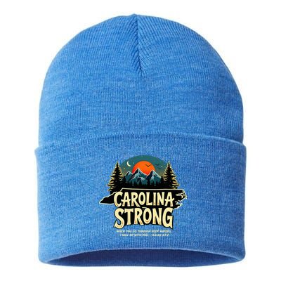 Strong Nc State Carolina Strong Support & Pray For Carolina Sustainable Knit Beanie