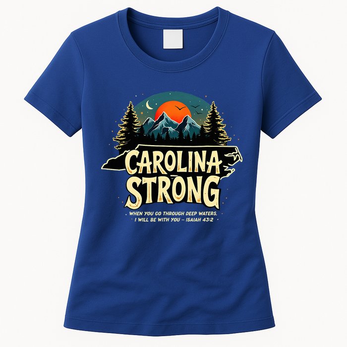 Strong Nc State Carolina Strong Support & Pray For Carolina Womens T-Shirt