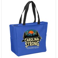 Strong Nc State Carolina Strong Support & Pray For Carolina Zip Tote Bag