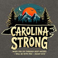 Strong Nc State Carolina Strong Support & Pray For Carolina Cotton Canvas Backpack