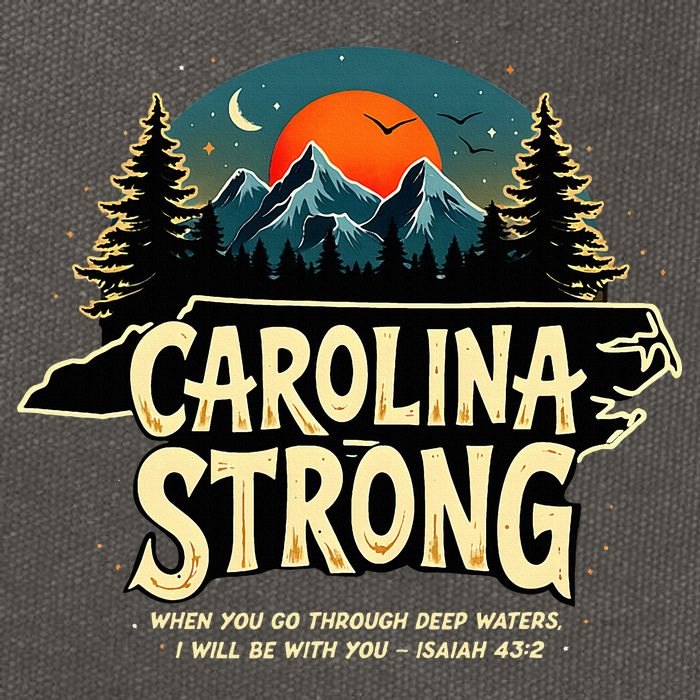 Strong Nc State Carolina Strong Support & Pray For Carolina Cotton Canvas Backpack