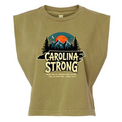Strong Nc State Carolina Strong Support & Pray For Carolina Garment-Dyed Women's Muscle Tee