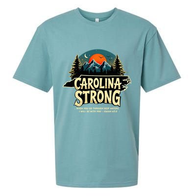 Strong Nc State Carolina Strong Support & Pray For Carolina Sueded Cloud Jersey T-Shirt