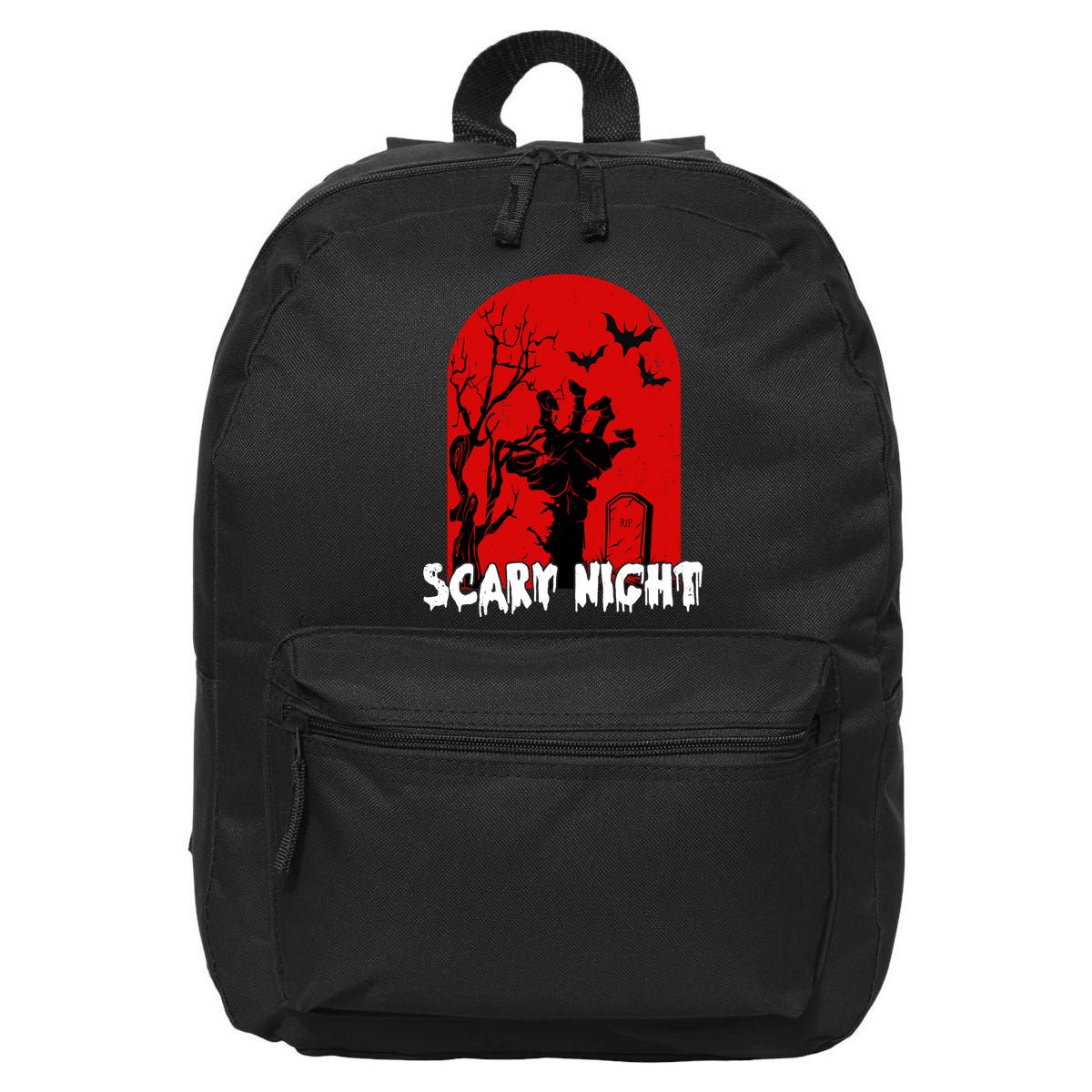 Scary Night Spooky Graveyard Halloween 16 in Basic Backpack