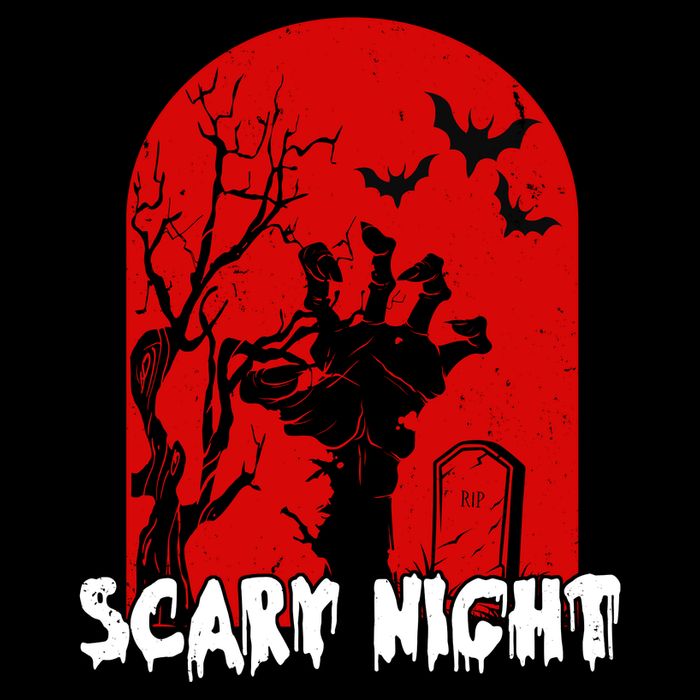 Scary Night Spooky Graveyard Halloween Zip Tote Bag