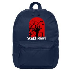 Scary Night Spooky Graveyard Halloween 16 in Basic Backpack