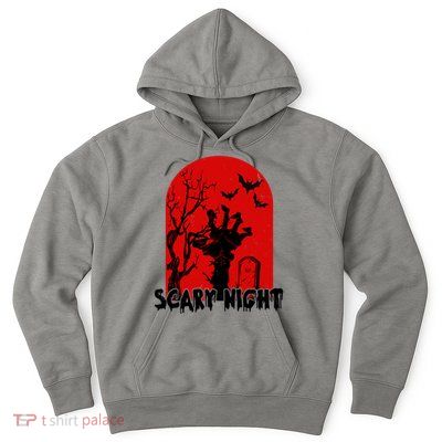 Scary Night Spooky Graveyard Halloween Hoodie