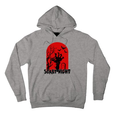 Scary Night Spooky Graveyard Halloween Hoodie