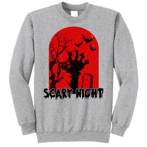 Scary Night Spooky Graveyard Halloween Sweatshirt