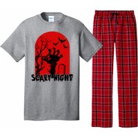 Scary Night Spooky Graveyard Halloween Pajama Set