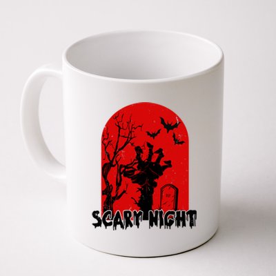 Scary Night Spooky Graveyard Halloween Coffee Mug