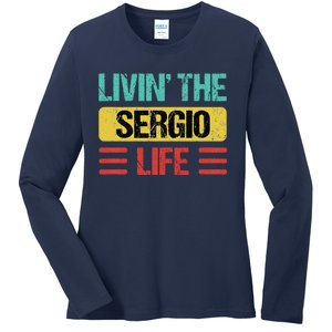 Sergio Name Ladies Long Sleeve Shirt